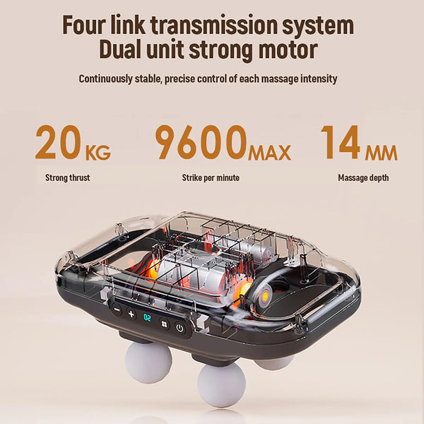 جهاز التدليك رباعي الرؤوس المحمول لتدليك الجسم بالكامل